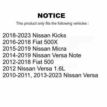 Kugel Front Wheel Bearing For Nissan Versa Note Fiat 500 Kicks 500X Micra 70-510112